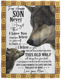 to My Son Never Forget That I Love You Blanket, you mom 60x80 VPL Cozy Plush Fleece Blanket - 60x80