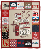 Nurse Blanket, I Am a Nurse Fleece, Sherpa Blanket, Gift Ideas - VPM Cozy Plush Fleece Blanket - 50x60