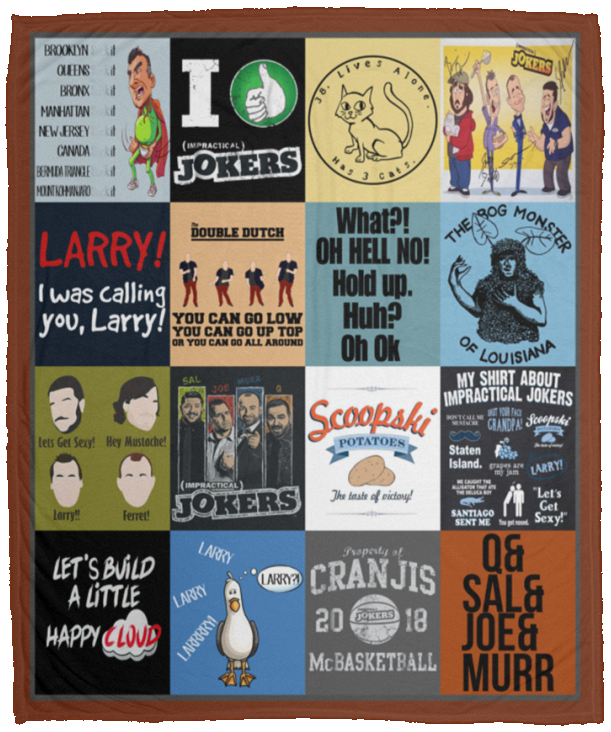Impractical Jokers Blanket, Impractical Jokers Quilt Fleece Sherpa Throw Blanket VPM Cozy Plush Fleece Blanket - 50x60