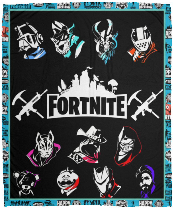 Fortnite Game Quilt Blanket Fleece Sherpa Throw Blanket Bedroom Sofa VPM Cozy Plush Fleece Blanket - 50x60