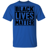 Black Lives Matter T-Shirt I Cant Breathe All Size (S-5XL) + Color  Black BLM - Mens