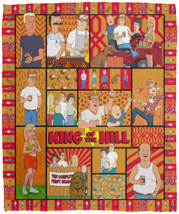 King of the Hill Blanket, King of the Hill TV Series Fleece, Blanket - VPM Cozy Plush Fleece Blanket - 50x60