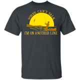 Sunset Sorry Can't Talk I'm On Another Line Fishing Shirt T-Shirt for Mens