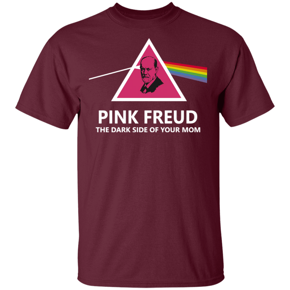 THITHO STORE Pink Freud The Dark Side of Your Mom T-Shirt