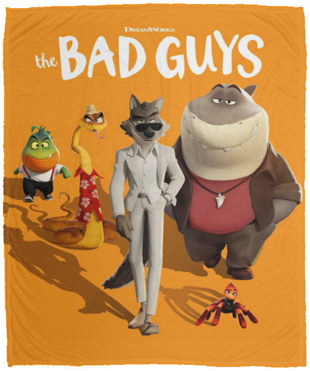 The Bad Guys Blanket, All Season Super Soft Cozy Warm Plush Throw Blankets VPM Cozy Plush Fleece Blanket - 50x60