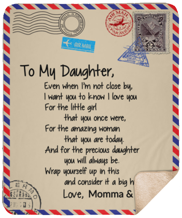 Momma & Daddy SHM Sherpa Blanket - 50x60