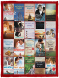 Nicholas Sparks Blanket Quilt Fleece Sherpa Throw Blanket for Fans VPS Cozy Plush Fleece Blanket - 30x40
