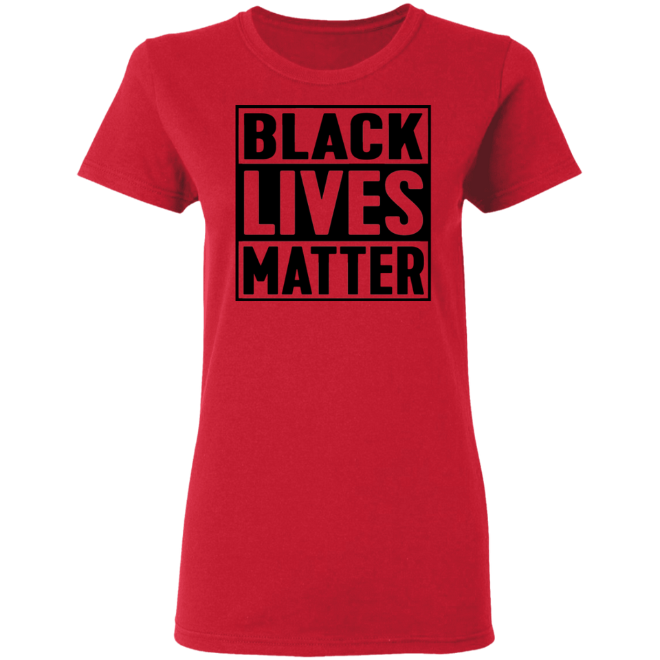 Black Lives Matter T-Shirt I Cant Breathe All Size (S-5XL) + Color  Black BLM Womens