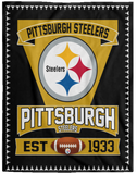 Pittsburgh Steelers 04 3D Quilt Blanket Fleece Sherpa Throw Blanket Quilt VPL Cozy Plush Fleece Blanket - 60x80