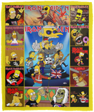 Iron Maiden Blanket, Fleece, Sherpa Blanket, Heavy Metal The Simpsons Blankets VPM Cozy Plush Fleece Blanket - 50x60