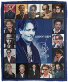 Johnny Depp Blanket, Johnny Depp Fleece, Sherpa Blanket For Fans VPM Cozy Plush Fleece Blanket - 50x60