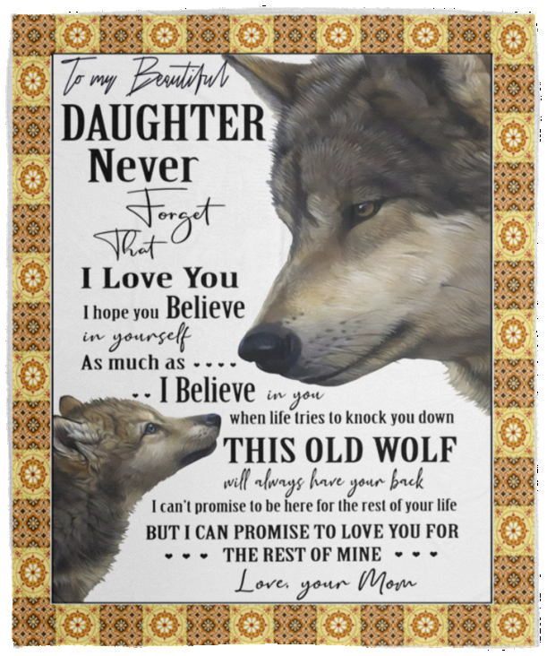 To My Daughter Blanket, Mom to Daughter Blanket, Daughter Blankets From Mom, To My Beautiful Daughter From Grandma Blanket, To My Daughter From Mom Gifts - Cozy Plush Fleece Blanket - 50"x60"