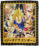 Vegeta Eyes For Fans Amine Blanket, Dragon Ball Fleece, Sherpa Blanket - VPM Cozy Plush Fleece Blanket - 50x60