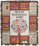 Book Lovers Blanket, Book Reading Librarian Blanket, Birthday Christmas Gifts VPM Cozy Plush Fleece Blanket - 50x60