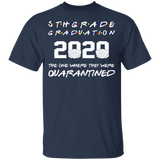 5th Grade Graduation 2020 The One Where They were Quarantined Youth Tshirt