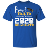 Proud Dad Mom of A 2020 Graduate T-Shirt Couple Matching Graduation Shirt