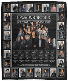 Law & Order Special Victims Unit Blanket TV Series Quilt Fleece Sherpa Throw VPM Cozy Plush Fleece Blanket - 50x60