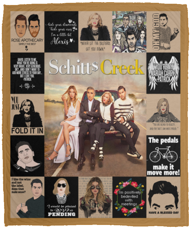Schitt's Creek's Blanket, Schitt's Creek's Fleece, Sherpa Blanket VPM Cozy Plush Fleece Blanket - 50x60