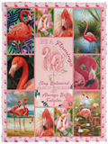 Be A Flamingo Blanket, Pink Flamingos Quilt, Flamingo Fleece, Sherpa Blanket VPS Cozy Plush Fleece Blanket - 30x40