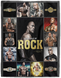 Dwayne Johnson Blanket, WWE - The Rock Fleece, Sherpa Blanket For Fans - VPL Cozy Plush Fleece Blanket - 60x80