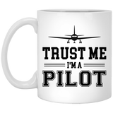 Jyotis - Trust Me, I'm A Pilot Coffee Mug, Funny Pilot Mug, Pilot Gift Idea, Aviator Present, Co-Pilot Gift, Make An Ugly Christmas Coffee Mug 11Oz