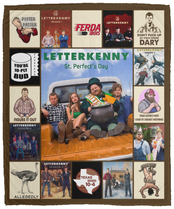 Letterkenny Blanket, Letterkenny TV Series Fleece, Sherpa Blanket - VPM Cozy Plush Fleece Blanket - 50x60