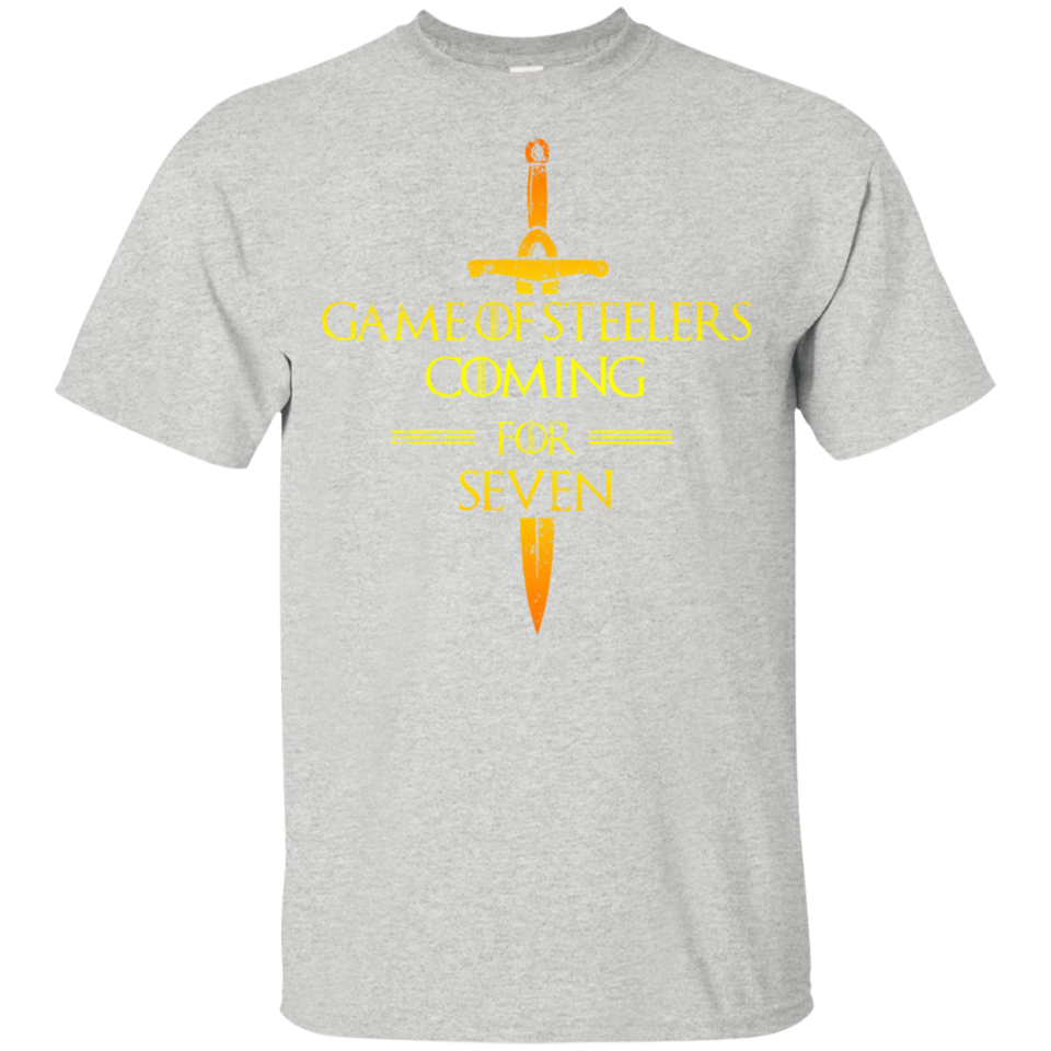 Game of Steelers Coming for Seven T-Shirt, Funny T-shirt for Steelers Fans G200 Gildan Ultra Cotton T-Shirt b
