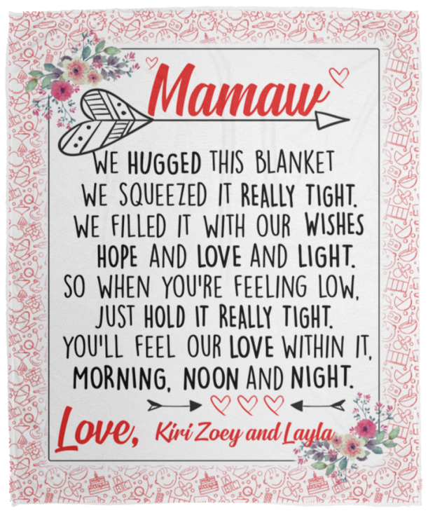 Kiri Zoey and Layla VPM Cozy Plush Fleece Blanket - 50x60