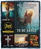 You are never too lost to be saved Blanket Jesus Christmas Quilt Fleece Sherpa VPM Cozy Plush Fleece Blanket - 50x60