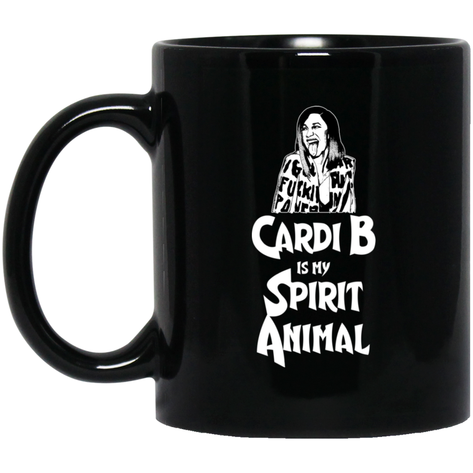 Funny Cardi B is my Spirit Animal Coffee Mug Novelty Gift Cardi B Gift 11Oz