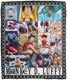 One Piece Luffy Blanket, Anime For Fans Fleece, Sherpa Blanket VPM Cozy Plush Fleece Blanket - 50x60