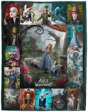 Alice In Wonderland Blanket, Alice In Wonderland Fleece, Sherpa Blanket VPL Cozy Plush Fleece Blanket - 60x80