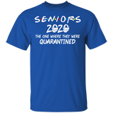 Seniors 2020 The One Where They were Quarantined Social Distancing T-Shirt