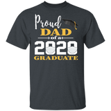 Proud Dad Mom of A 2020 Graduate T-Shirt Couple Matching Graduation Shirt