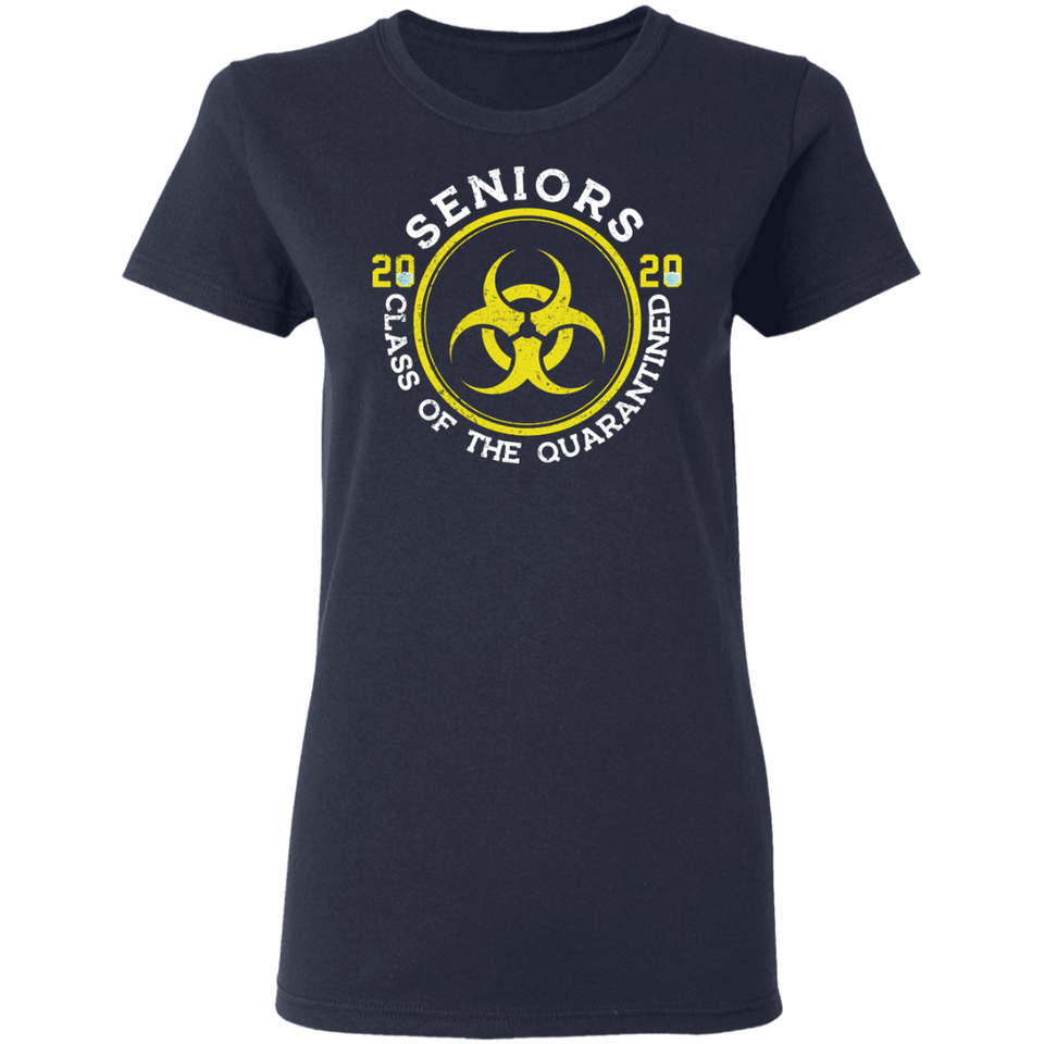 Womens Seniors 2020 Class of The Quarantined T-Shirt Quarantine Shirt