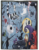 Nightmare Before Christmas Kingdom Fabric Blanket Christmas Gift Fleece Sherpa VPL Cozy Plush Fleece Blanket - 60x80