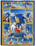 Cute Baby Sonic Blanket, Cute Sonic Blanket, Cartoon Kids Blanket, Sonic Hedgehog Game Blanket - Cozy Plush Fleece Blanket - 60x80