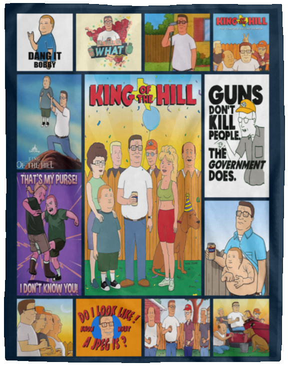 King of the Hill Blanket, King of the Hill TV Series Fleece, Blanket Ver2 VPL Cozy Plush Fleece Blanket - 60x80