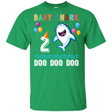 Kids Baby Shark Shirt Toddler 2nd birthday 2 Year Old Boy or Girl (G200B Gildan Youth Ultra Cotton T-Shirt)