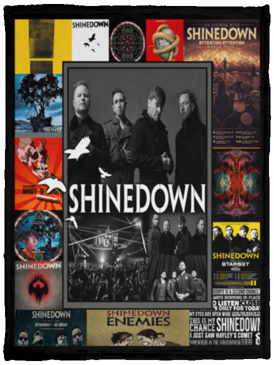 Shinedown Blanket, Shinedown Fleece, Sherpa Blanket For Fan VPS Cozy Plush Fleece Blanket - 30x40