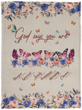 Butterfly Blanket Christian Gifts for Women, Men Fleece, Sherpa Blanket lam lai VPS Cozy Plush Fleece Blanket - 30x40