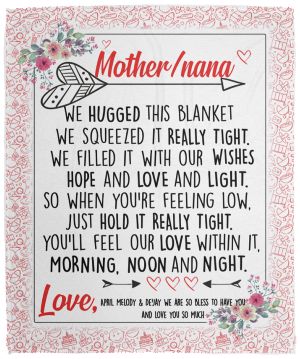 April MElody & De'jay we are so bless to have you and love you so much - VPM Cozy Plush Fleece Blanket - 50x60