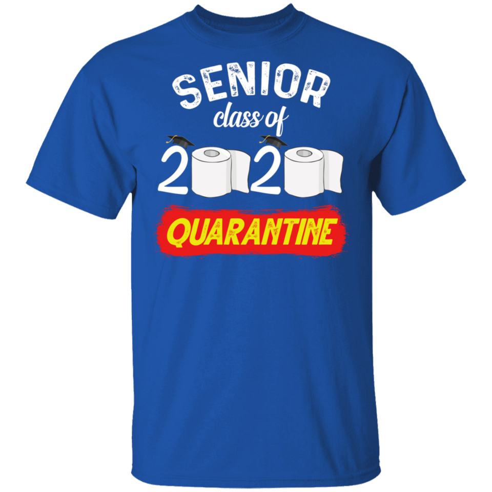 Seniors Class of 2020 S#!t is Gettin Real Toilet Paper Social Distancing T-Shirt 2
