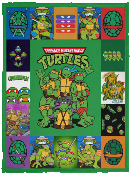 Teenage Mutant Ninja Turtles Blanket, Ninja Turtles Fleece, Sherpa Blanket - VPS Cozy Plush Fleece Blanket - 30x40