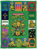 Teenage Mutant Ninja Turtles Blanket, Ninja Turtles Fleece, Sherpa Blanket - VPS Cozy Plush Fleece Blanket - 30x40