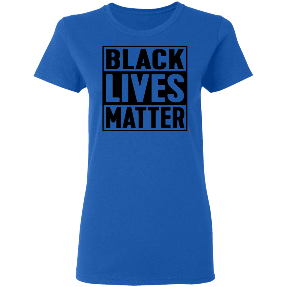 Black Lives Matter T-Shirt I Cant Breathe All Size (S-5XL) + Color  Black BLM Womens