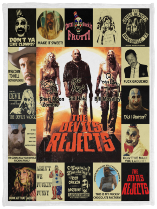 The Devil’s Rejects Blanket, Halloween Movie Fleece, Sherpa Blanket - VPS Cozy Plush Fleece Blanket - 30x40