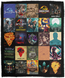 Jurassic Park Blanket, Jurassic Park Series Movies Quilt, Fleece, Sherpa Blanket - VPM Cozy Plush Fleece Blanket - 50x60