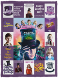 Charlie and the Chocolate Factory Blanket, Johnny Depp Fleece, Sherpa Blanket VPS Cozy Plush Fleece Blanket - 30x40