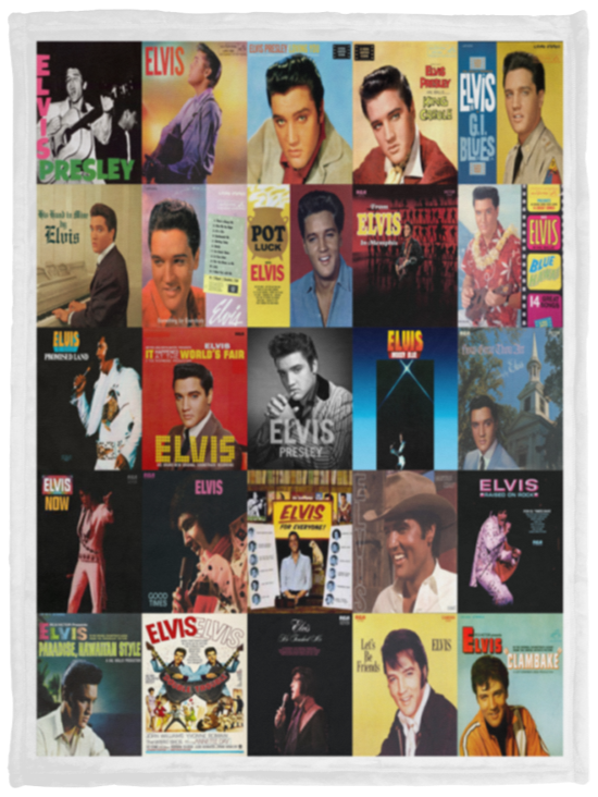 Elvis Presley Blanket, Elvis Fleece, Sherpa Blanket V4 VPS Cozy Plush Fleece Blanket - 30x40
